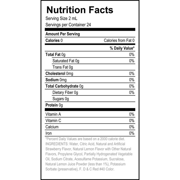 Liquid Iv Nutrition Facts Strawberry